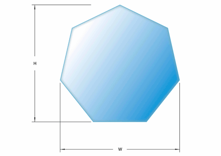Number Names Worksheets pentagon octagon hexagon : Pentagon, hexagon, heptagon and octagon glass shapes from Intigral